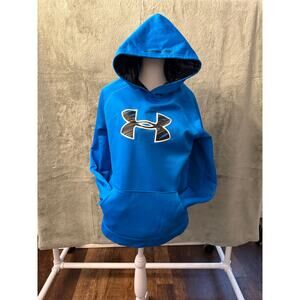 Blue under armour pull over hoodie